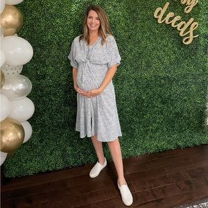 PinkBlush | Maternity Below the Knee Dress